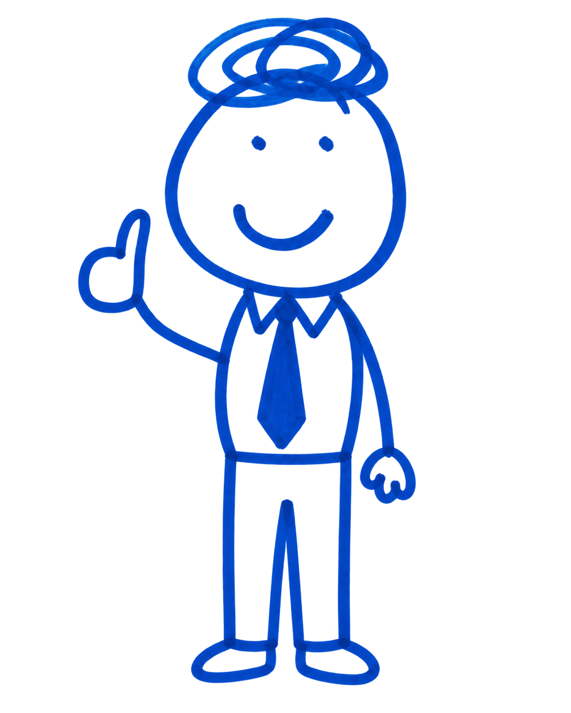 Mr. C, a friendly educator with curly hair and a tie, giving a thumbs-up
